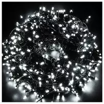 Eu Sandelis Lempučių girlianda su blyksnių/ žibančiu efektu, 1000 LED šaltai balta LAMP27B