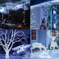 Eu Sandelis Vidaus/išorės girlianda su blyksnių efektu 500 LED, COLD Baltas, FLASH Baltas LAMP31B