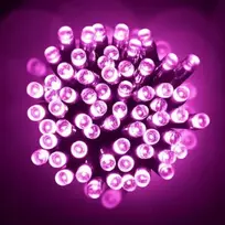 Eu Sandelis Vidaus/išorės rožinė elektrinė lempučių girlianda 200 LED LAMP02R