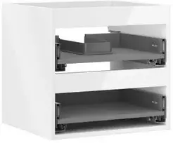 Praustuvo spintelės korpusas Mexen Box-A, 50 cm, 2 stalčiai, Baltas glossy