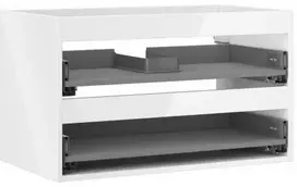 Praustuvo spintelės korpusas Mexen Box-A, 80 cm, 2 stalčiai, Baltas glossy