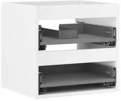 Praustuvo spintelės korpusas Mexen Box-A, 50 cm, 2 stalčiai, Baltas matt