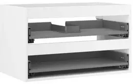 Praustuvo spintelės korpusas Mexen Box-A, 80 cm, 2 stalčiai, Baltas matt