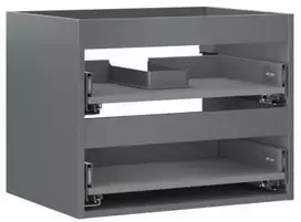 Praustuvo spintelės korpusas Mexen Box-A, 60 cm, 2 stalčiai, Graphite matt