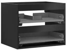 Praustuvo spintelės korpusas Mexen Box-A, 60 cm, 2 stalčiai, Juodas matt