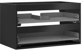 Praustuvo spintelės korpusas Mexen Box-A, 80 cm, 2 stalčiai, Juodas matt