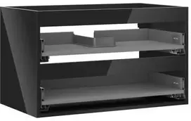 Praustuvo spintelės korpusas Mexen Box-A, 80 cm, 2 stalčiai, Juodas glossy