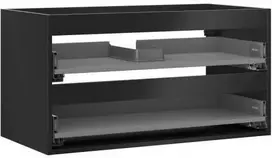 Praustuvo spintelės korpusas Mexen Box-A, 90 cm, 2 stalčiai, Juodas matt