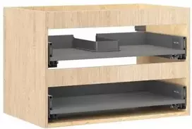 Praustuvo spintelės korpusas Mexen Box-A, 70 cm, 2 stalčiai, Oak