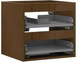 Praustuvo spintelės korpusas Mexen Box-A, 50 cm, 2 stalčiai, Nut