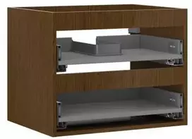 Praustuvo spintelės korpusas Mexen Box-A, 60 cm, 2 stalčiai, Nut