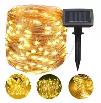 Soliarinė lempučių girlianda 100 LED, šiltai balta