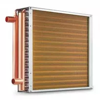 Vevor 40.64x40.64 cm vandens-oro šilumokaitis, 3 eilės