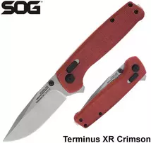 SOG Terminus XR G10 sulankstomas peilis Crimson