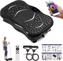 Vibracijos plokštė Vibro treniruoklis Platforma su vibro funkcija ir Bluetooth garsiakalbiu