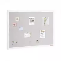 Vevor 48x36 colių balta skelbimų lenta su lininiu paviršiumi
