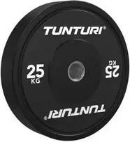 Svarmenys TUNTURI Platinum Bumper Plate Juodas (5–25 kg) (Svoris: 25 kg)