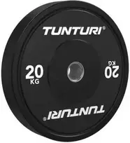 Svarmenys TUNTURI Platinum Bumper Plate Juodas (5–25 kg) (Svoris: 20 kg)