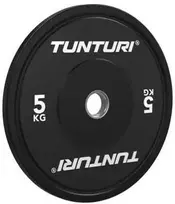 Svarmenys TUNTURI Platinum Bumper Plate Juodas (5–25 kg) (Svoris: 5kg)