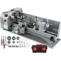 Vevor 1100W mini metalo tekinimo staklės 220x750 mm