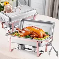 Vevor 8 l talpos bufeto chafingo indų komplektas
