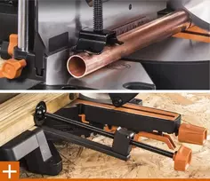 Evolution Skersinis pjūklas medienai ir metalui pjauti, su lazeriniu kreipikliu, 255 mm diskas, skersinio pjovimo pjūklas, kombinuotas skersinis pjūklas