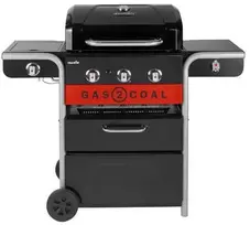 Anglinės-Dujinės 3 degiklių kepsninės Char-Broil Gas2Coal rinkinys