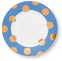 PIP Studio rinkinys/2 lėkštės su taškeliais, mėlynos, 21 cm