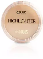 „Quiz Cosmetics“ „Color Focus“ šviesą atspindinti pudra „Spalvų šviesa“ Nr. 02, auksinė, 10 g