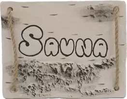 Timo Keramika Durų lentelė SAUNA, beržo
