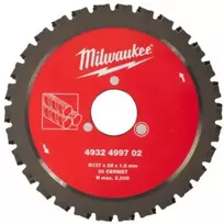 Milwaukee Accessories Pjovimo diskas armatūrai MILWAUKEE 137x28x1,6x30mm