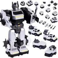 Jokomisiada Magnetic Transformer Robot Toy – large action figure – accessories ZA6009