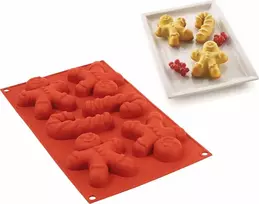 Silikomart silikoninė forma 6dalys (h2,1cm),kalėdiniai meduoliai,saldainiai