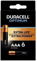 Duracell Optimum Jednorazowa alkaliczna baterie AAA, 6-pack