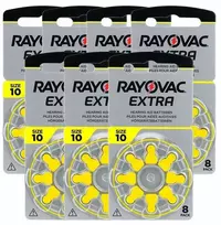 Elementai klausos aparatams RAYOVAC Extra, 10 PR70, 80 vnt.