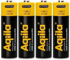 Aqiila - USB-C Rechargeable Baterija - Size AA - 2000 mAh - 4 pack