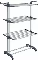 Songmics Drabužių džiovyklė, 126,6x64,2x169,2 cm, pilka