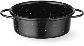Hendi Apvali emaliuota keptuvė su rankenomis, 100x40 mm skersmens