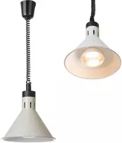 Hendi Kūginė pakabinama maisto šildymo lempa, 275 mm skersmens, 250 W – balta