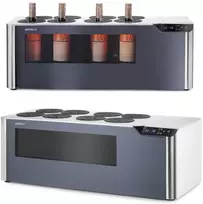 Arktic Dviejų zonų vyno aušintuvas, reguliuojamas 8 buteliams, LED, 60 W