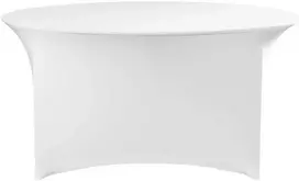 Hendi Apvali staltiesė maitinimo įstaigoms, 150x76 cm skersmens - balta