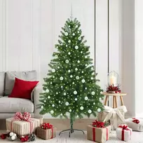 Kalėdų eglutė su 300 LED s stovu Žalia 180 cm PE