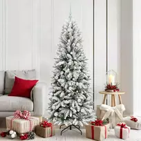 Dirbtinė Kalėdų eglutė su 300 LED s stovu Balta 180 cm