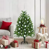 Kalėdų eglutė su 150 LED s stovu Žalia 120 cm PE
