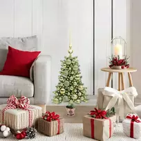 Kalėdų eglutė su 150 LED s stovu Žalia 65 cm PE