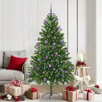 Kalėdų eglutė su 300 LED s stovu Žalia 180 cm PE