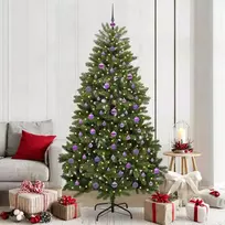 Dirbtinė Kalėdų eglutė su 300 LED Žalia 210 cm PVC ir metalas