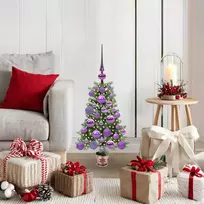 Kalėdų eglutė su 150 LED s stovu Žalia 65 cm PE