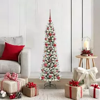 Dirbtinė Kalėdų eglutė Balta 120 cm PVC ir Metalas ir Plastikas