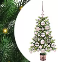 Kalėdų eglutė su 150 LED s stovu Žalia 65 cm PE